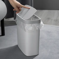 kitchen trash can with lid storage bucket trash can household waste bin recycle rubbish bin press type garbage cans living room