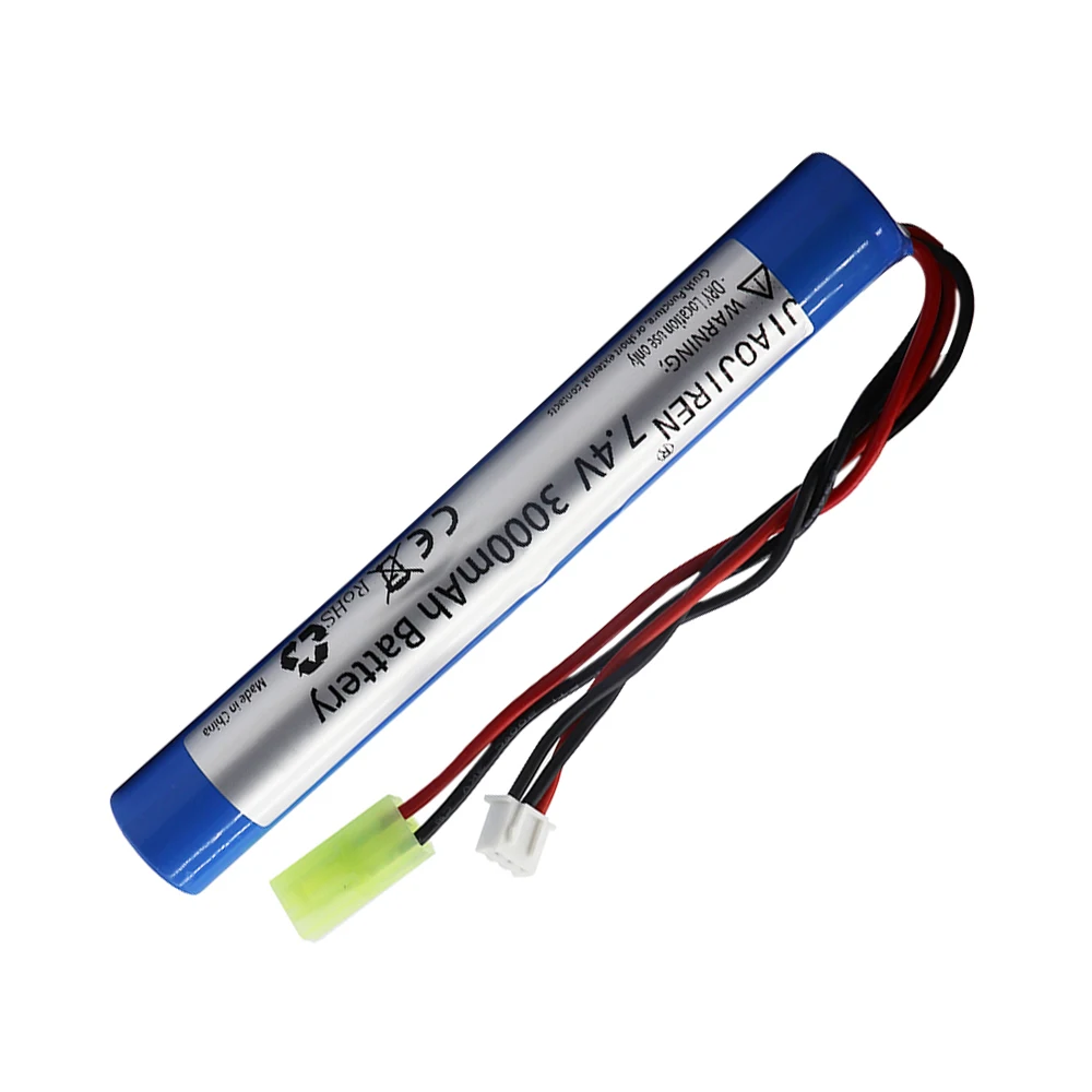 Водяной пистолет Lipo аккумулятор 3000 мАч 2S 7 4 В 18650 для AKKU Mini Airsoft Gun водяной Battey