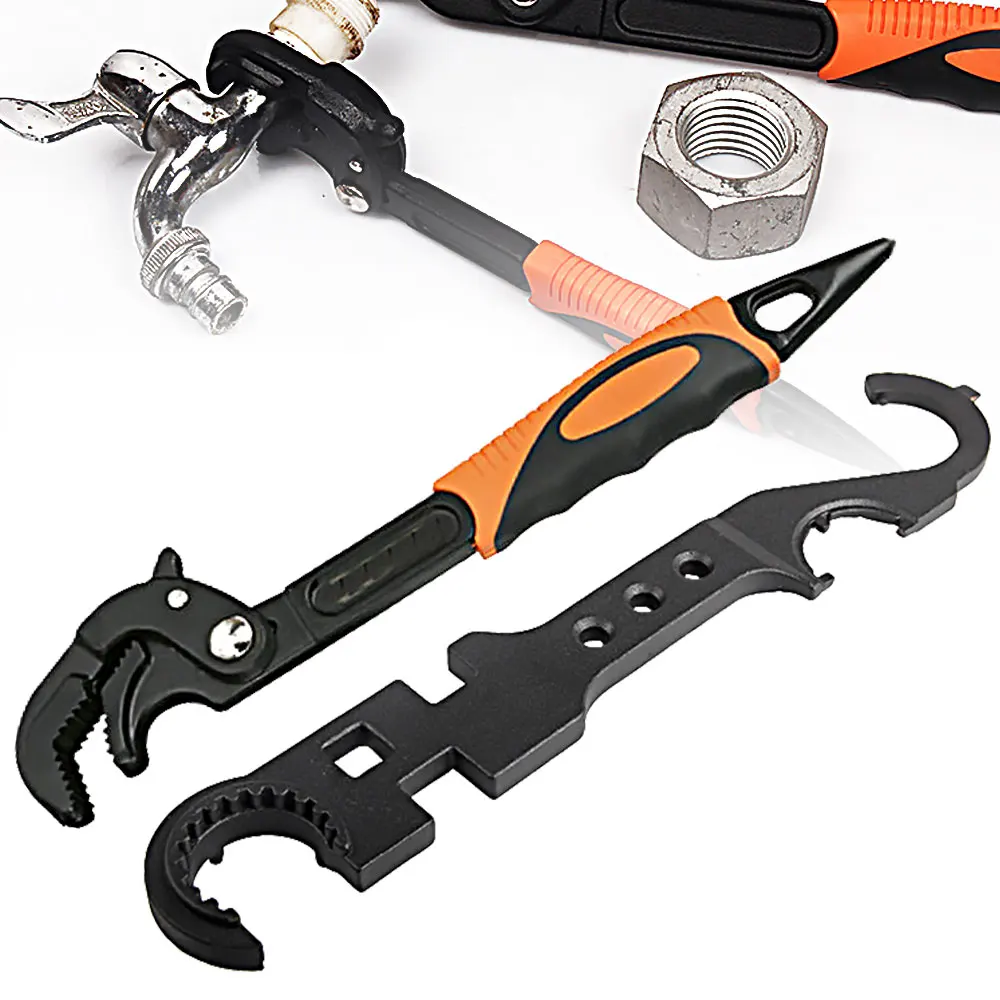 

Universal Multi-Functional Wrench Quick Pipe Wrench Open Self-Tightening Tool