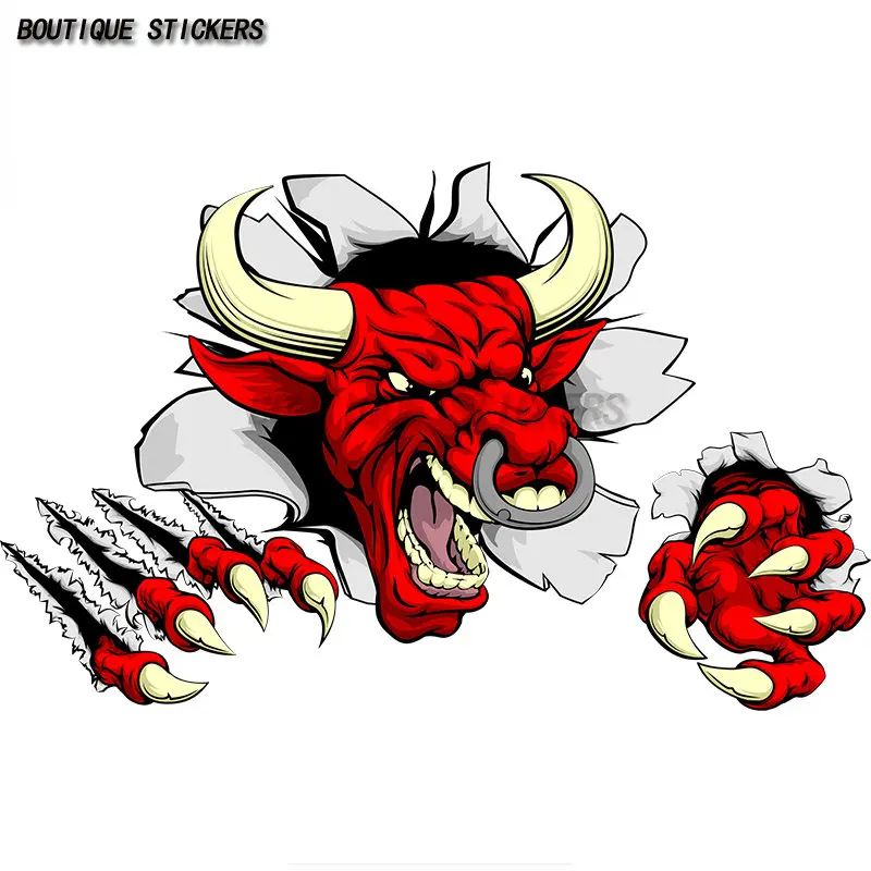 

Creative car sticker Cow head car sticker Waterproof PVC sticker Car motorcycle laptop sticker Cover scratches