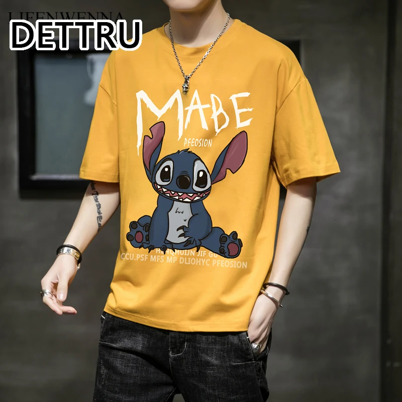 

Men Top Tees Summer Fashion Print O Neck Short Sleeve T Shirts Mens Casual Cotton Hip Hop T-Shirts Streetwears 5XL