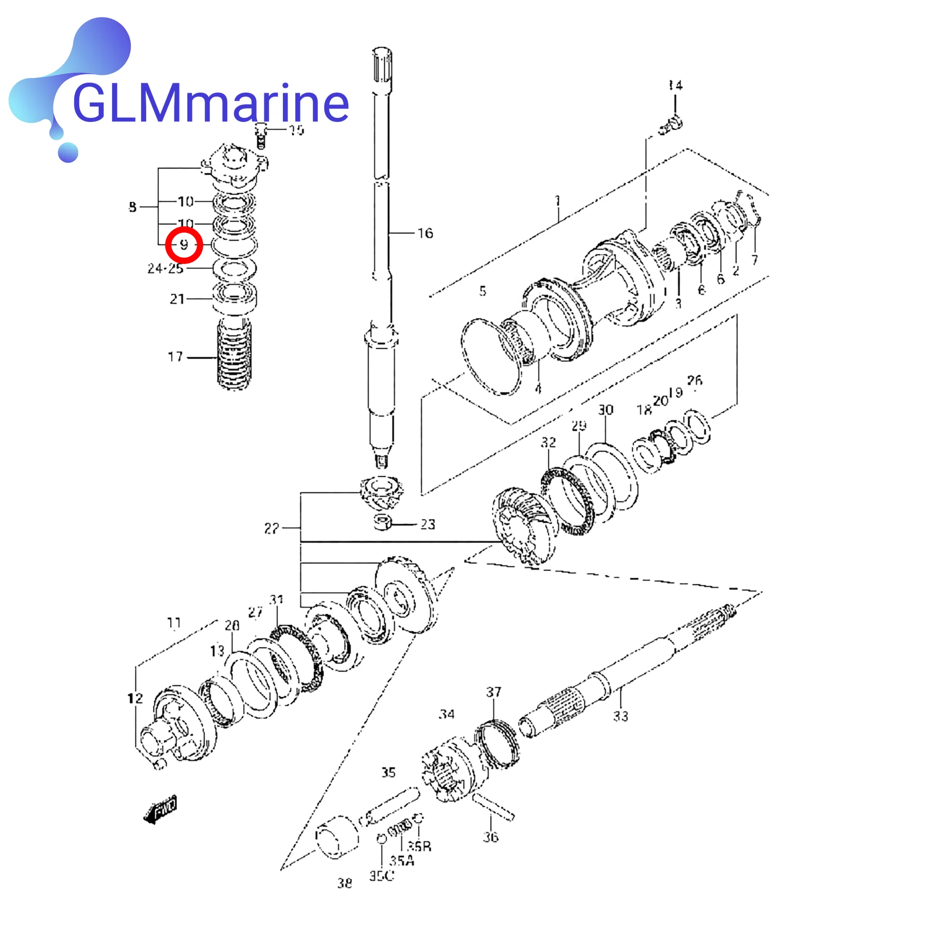 2 шт. уплотнительное кольцо 09280-46004 для подвесного двигателя Suzuki DF60 DF70 DF80 DF90 DF100 DF115