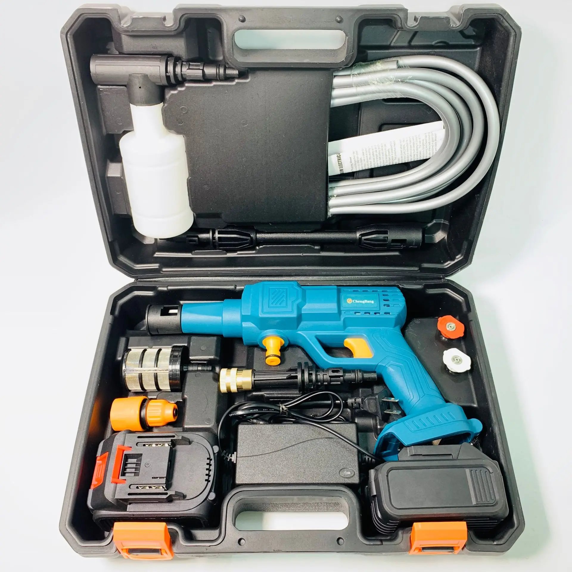 

The new lithium electric washing machine water cannons C lithium battery wireless nozzle wireless car washer