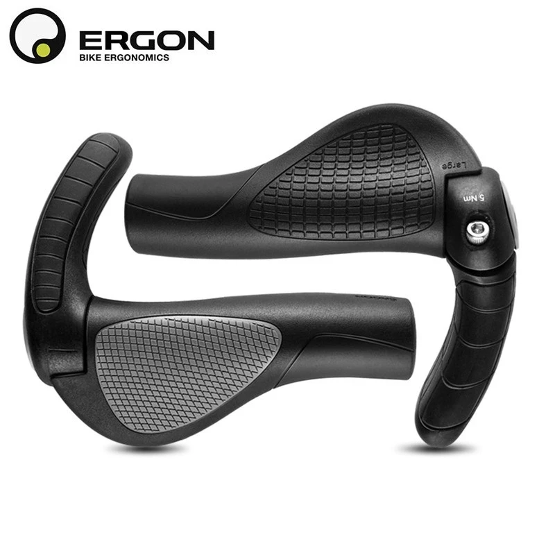 

Mountain Bike Handlebar Grips ERGON GP1 GP3 GP5 Bicycle Bar End Mount Clamp Handle Grip Ergonomics Rubber Road Cycling Lock Grip