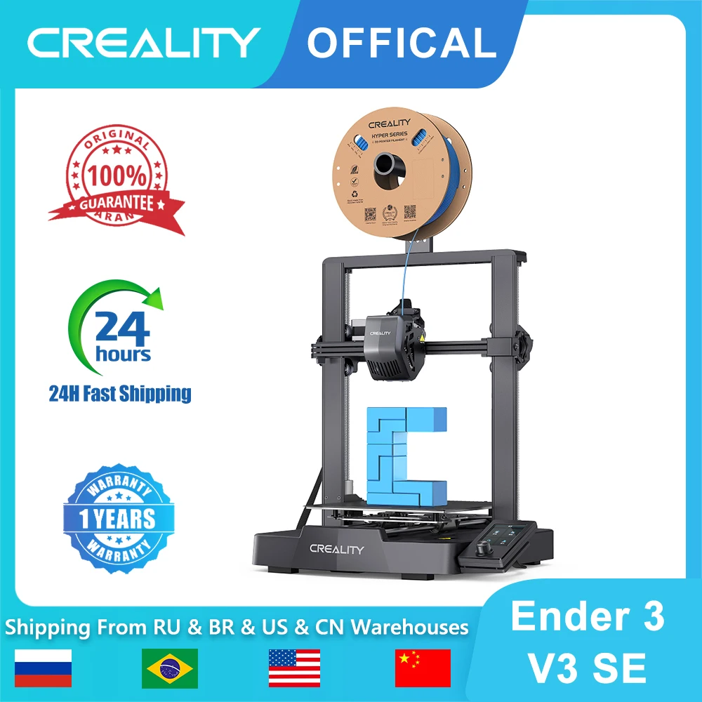 

Creality Ender 3 V3 SE 3D Printer With 250MM/S Fast Printing Automatic Leveling Sprite Extruder Dual Z-axis And Y Optical Axis