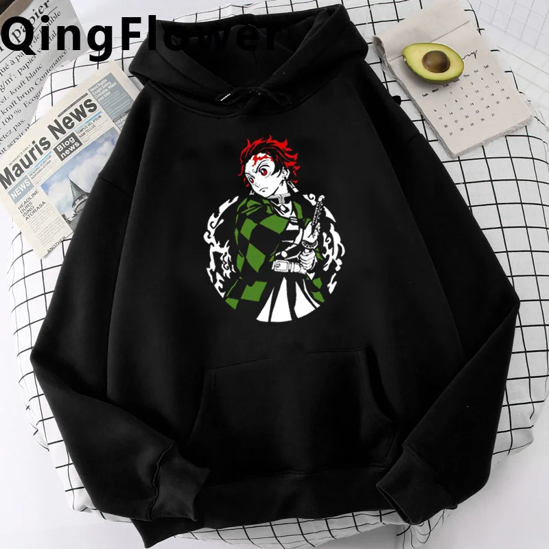 

Demon Slayer hoodies male Ulzzang printed manga graphic men hoody clothing hip hop graphic