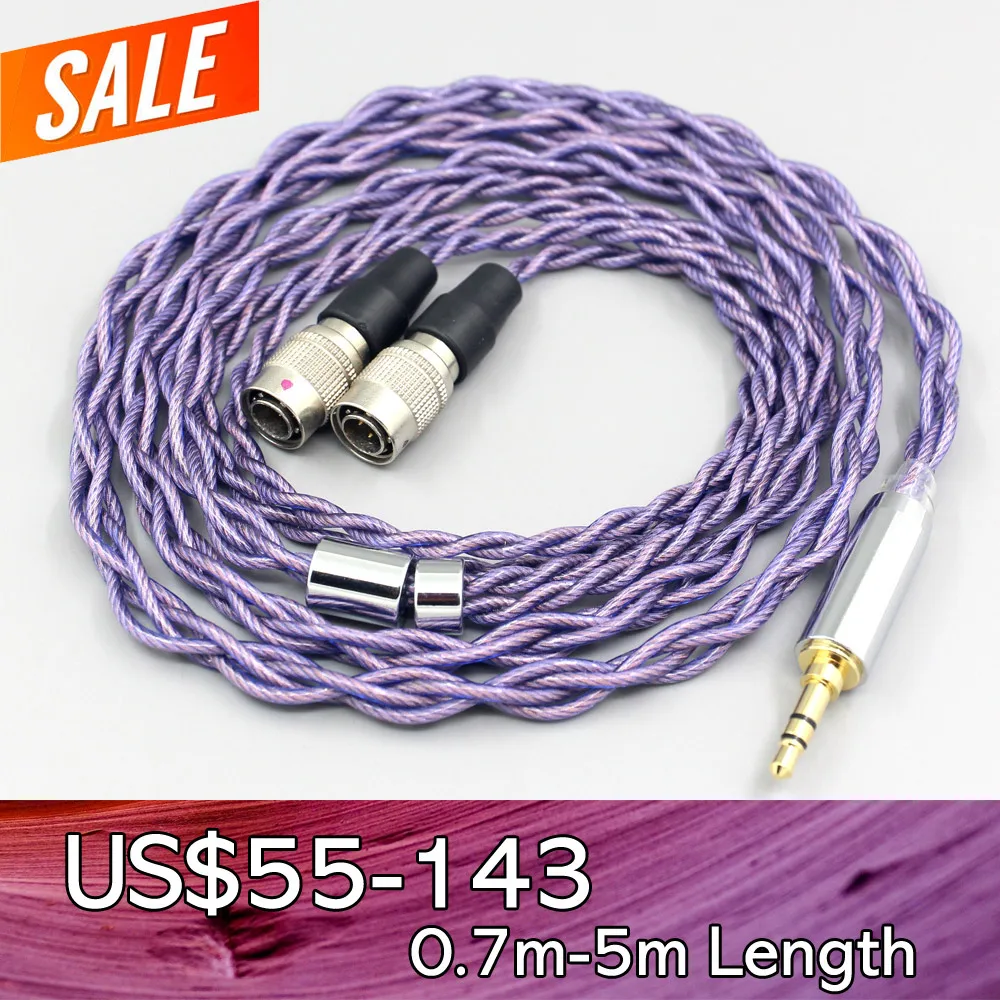 Type2 1.8mm 140 cores litz 7N OCC Headphone Earphone Cable For MrSpeakers Ether 2 system C Flow CX AEON Noire RT Closed-Back Pla