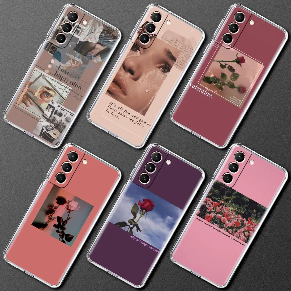 

Great Art Prints Flowers Sunflower Rose Case For Samsung Galaxy S20 FE S22 S21 Plus S10 S9 Note 20 9 10 Lite Phone Cover