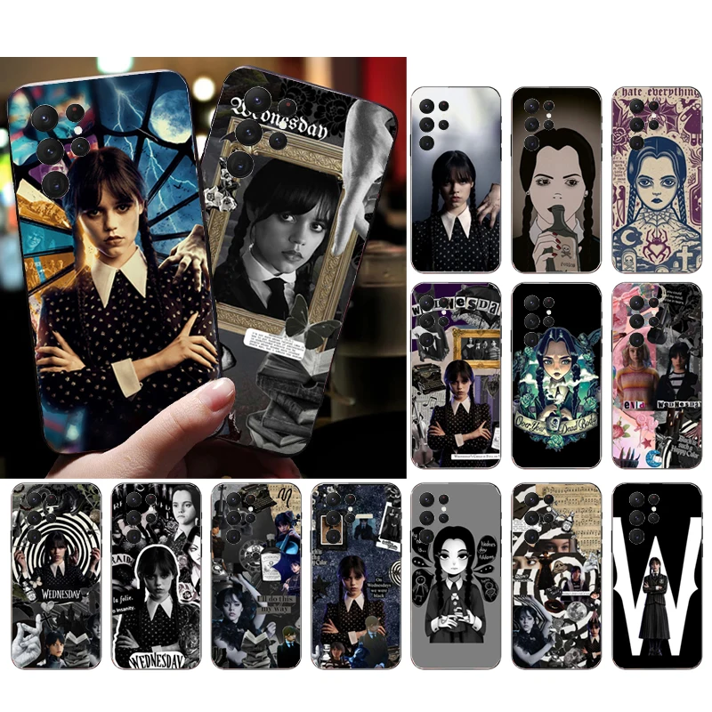 

Phone Case for Samsung Galaxy S23 S22 S21 S20 Ultra S20 S22 S21 S10 S9 Plus S10E S20FE Wednesday TV