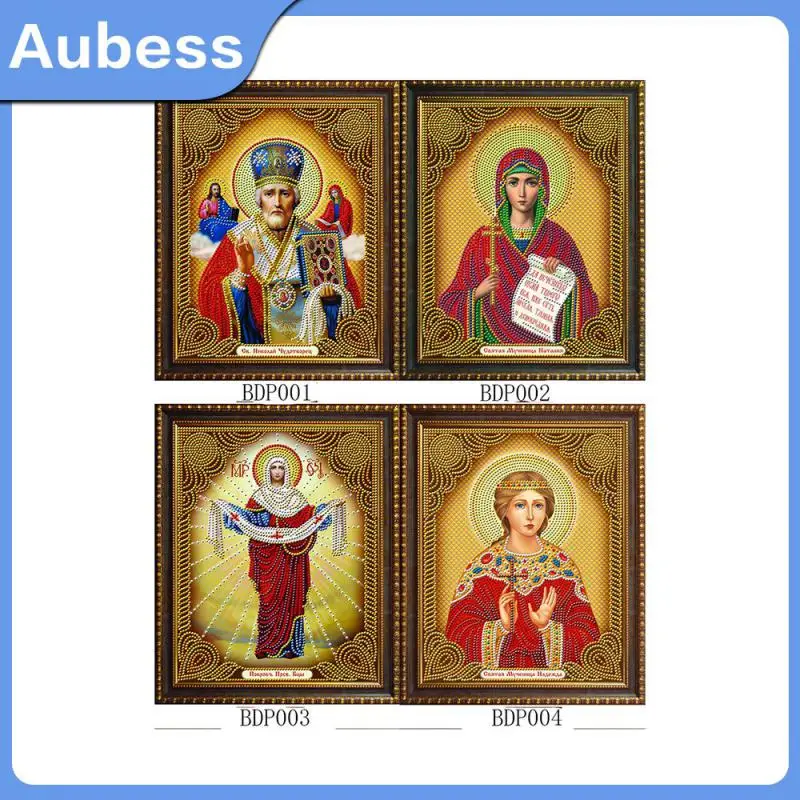 

Алмазная живопись 5D, новые религиозные фигуры, Мадонна, картина «сделай сам», яркая Бриллиантовая вышивка для дома