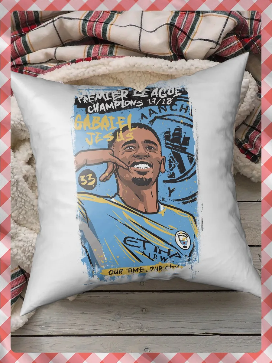 Подушка для сна с принтом Manchester City (футбольный клуб Манчестер) фернандиньо - подарок в исламском стиле.