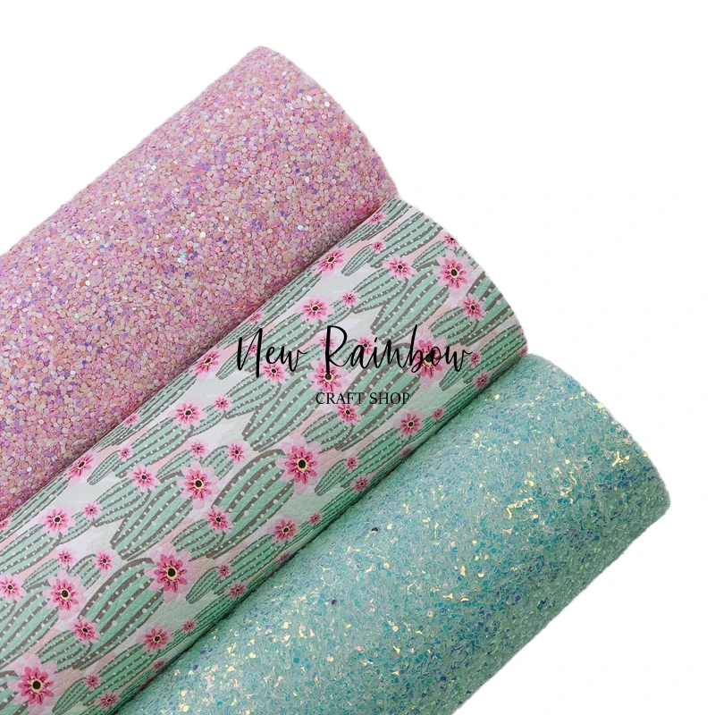 Новый Радужный 30x2 2 см/A4 Цветущий кактус на заказ личи искусственная кожа для