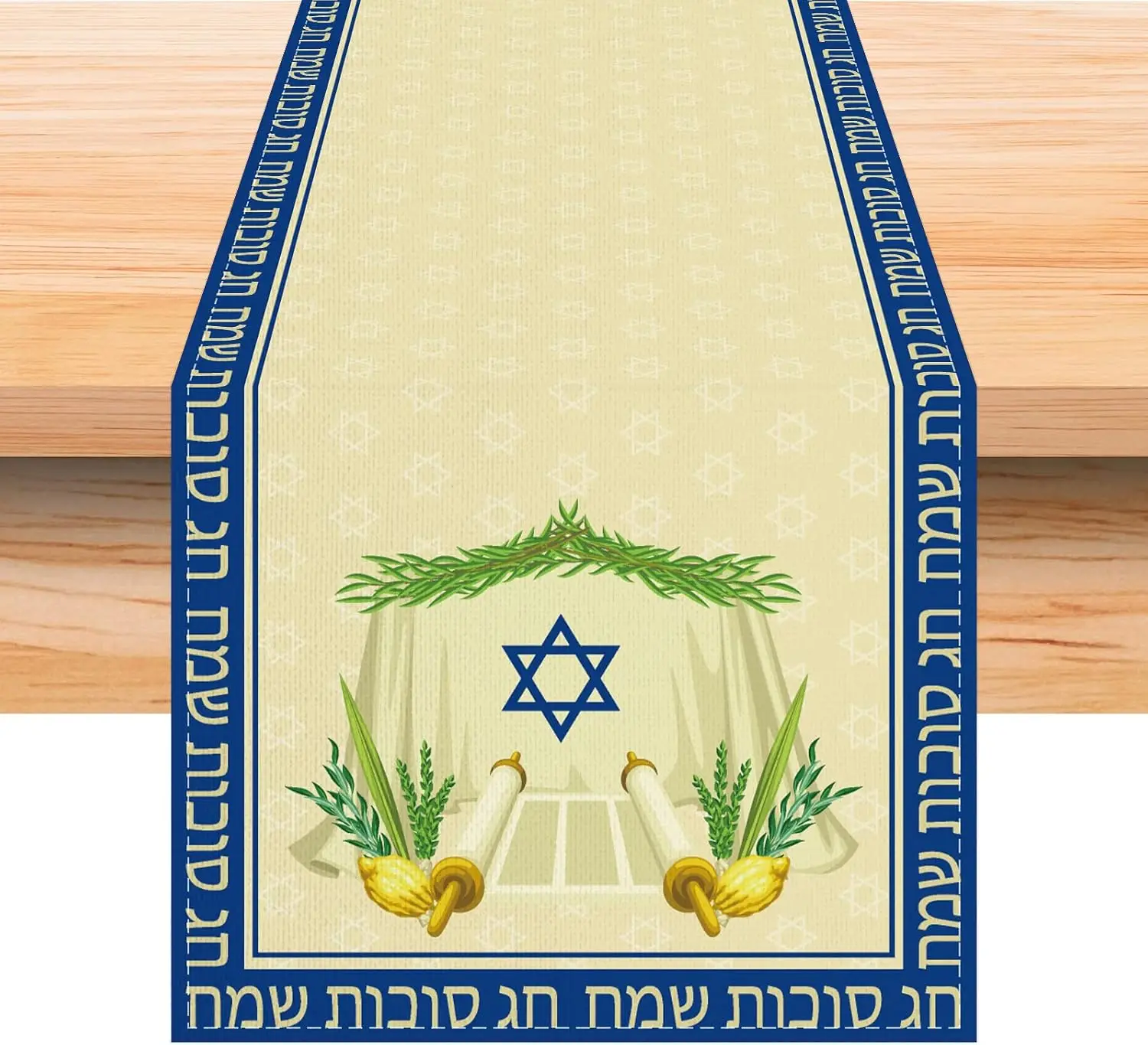 

Льняная дорожка для стола Sukkot 150x33 см