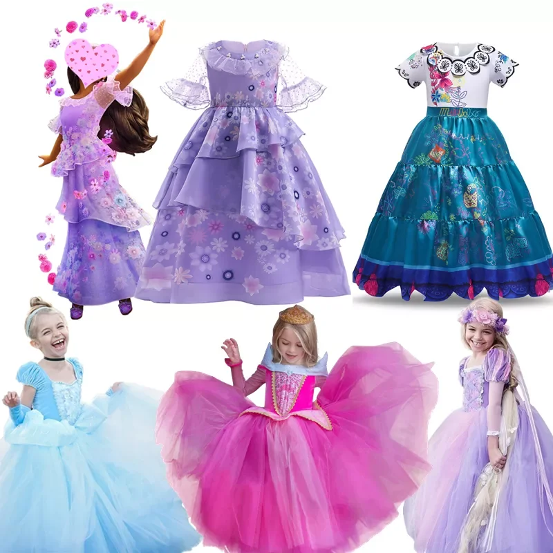 

Платье для косплея Madrigal, костюмы на Хэллоуин, детская драма принцессы, маскировка, одежда для карнавала