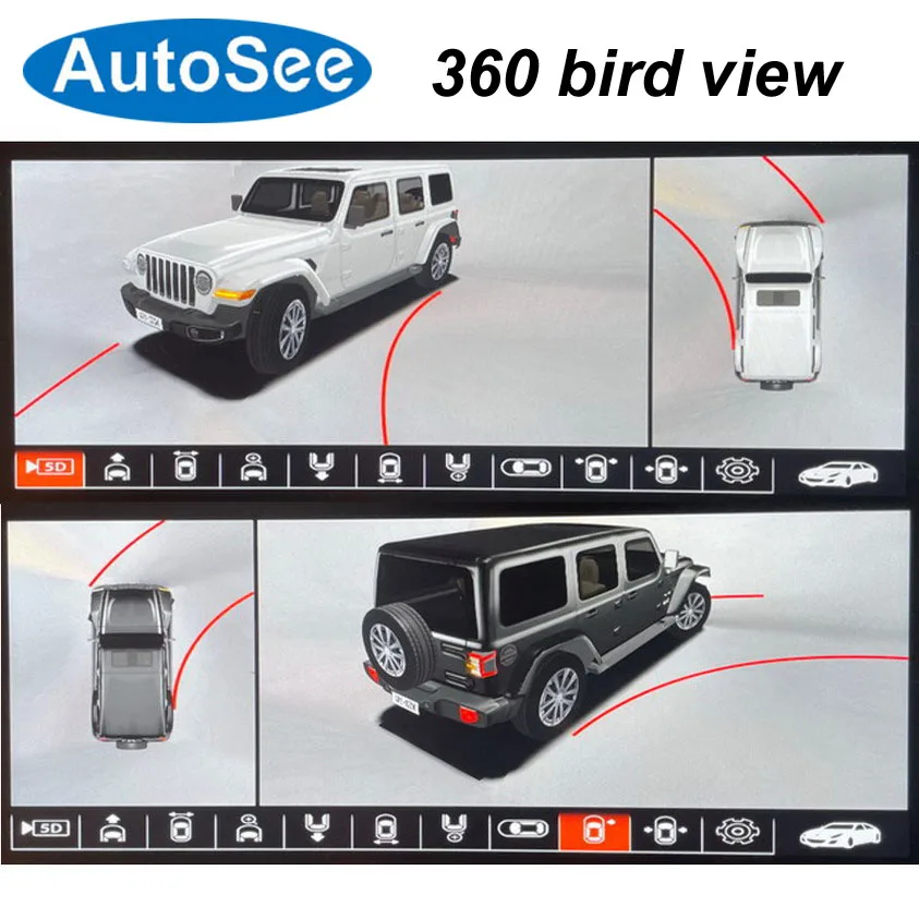 Подходит для оригинального OEM-монитора 2023 автомобиля TANK 300 360-градусная камера 3D