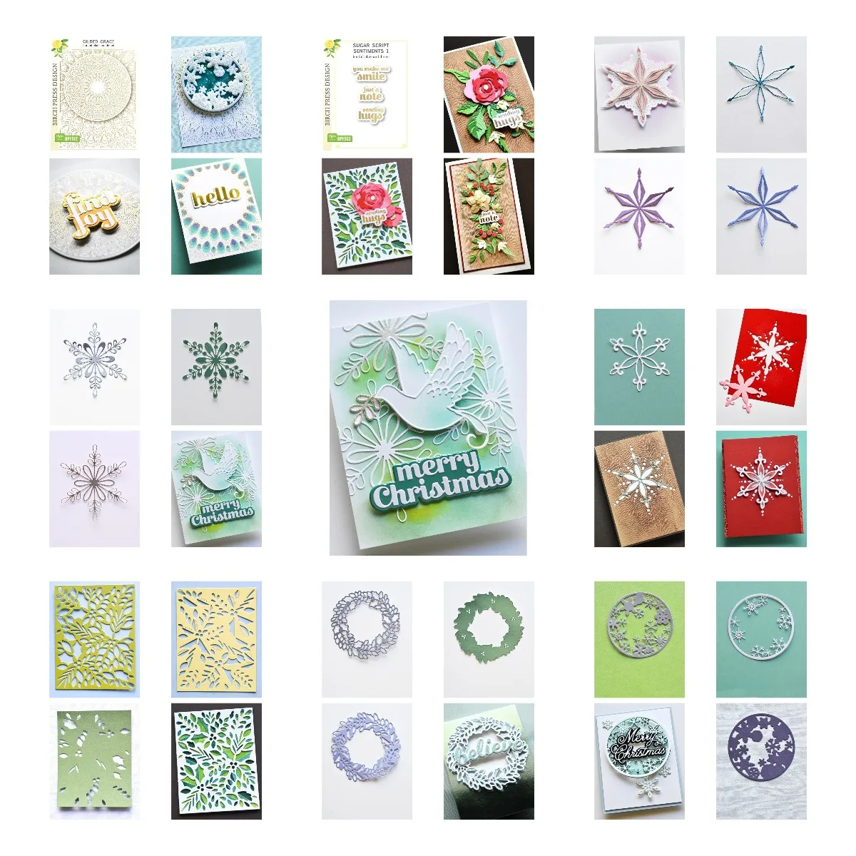 

2022 New Arrival Flower Dove Star Metal Cutting Dies Hot Foil Stencil Craft Embossing Make Paper Greeting Card Making Template