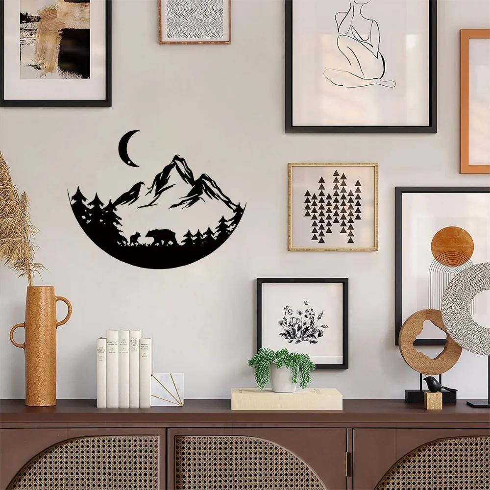 Уникальный Черный Классический Настенный Художественный Металлический Кулон