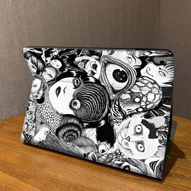 Фото Junji Ito Tomie Kawakami для iPad Pro Air Mini 2 3 4 5 6 7 7th 8th 9th 10th 11th 10.2 9.7 10.5 10.9 11 12.9 13-дюймовый чехол для планшета №2