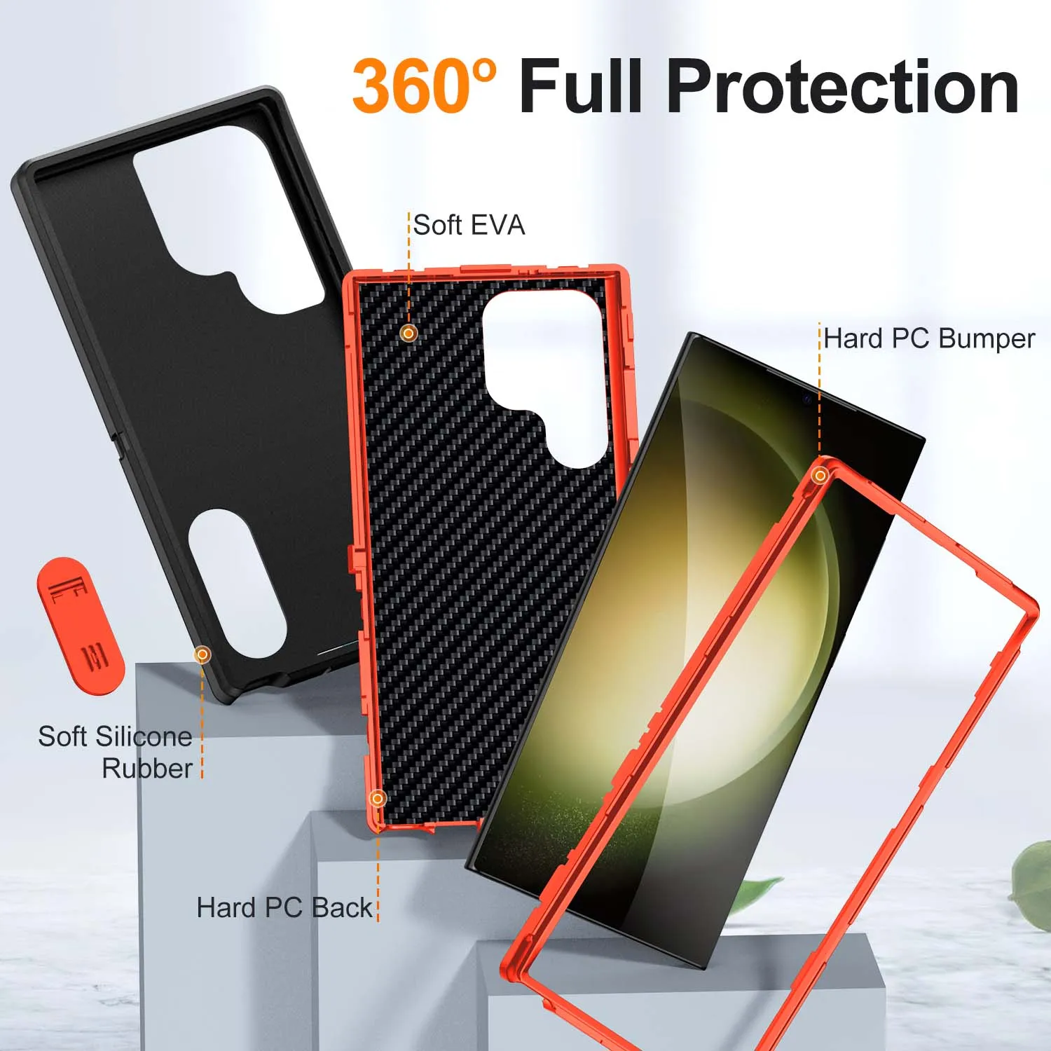 Фото Чехол для Samsung A53 A14 A54 A17 A18 A16 A56 A36 A26 A37 5G, сверхпрочный, ударопрочный, защитный от царапин, с подставкой №5