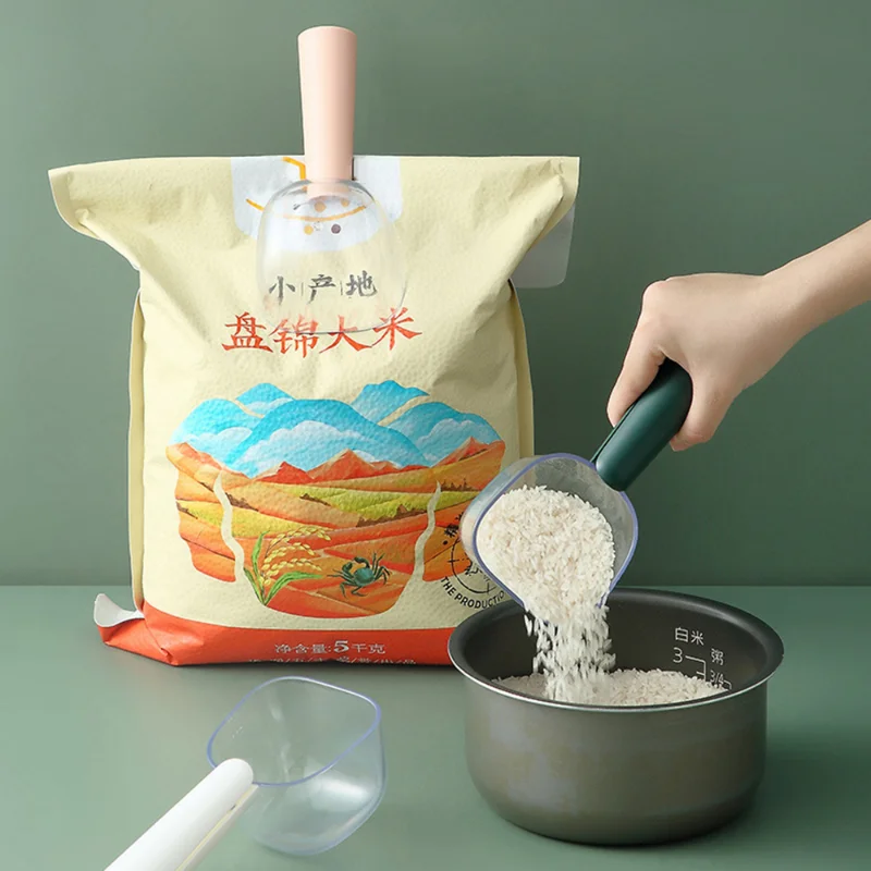 

Кухонная ложка для риса, многофункциональная зернистая фотоложка большой емкости, легко моется, из АБС-пластика, с ручкой