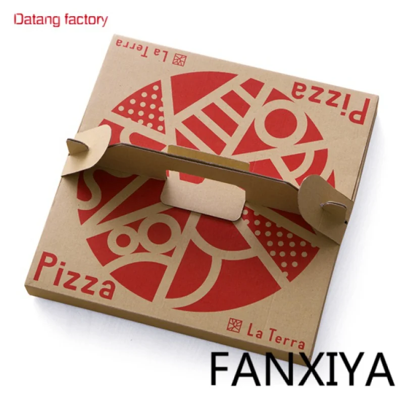 

Free Pattern Corrugated Pizza Box Custom Printing for Pizza Shop
