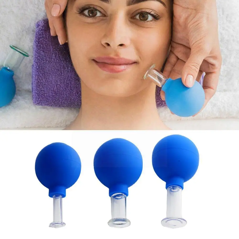 

1pc Plastic Cup Face Cupping Anti Cellulite Rubber Massager Cans Set Vacuum Cellulite Jar Glasses Cupping Body Face V7f8