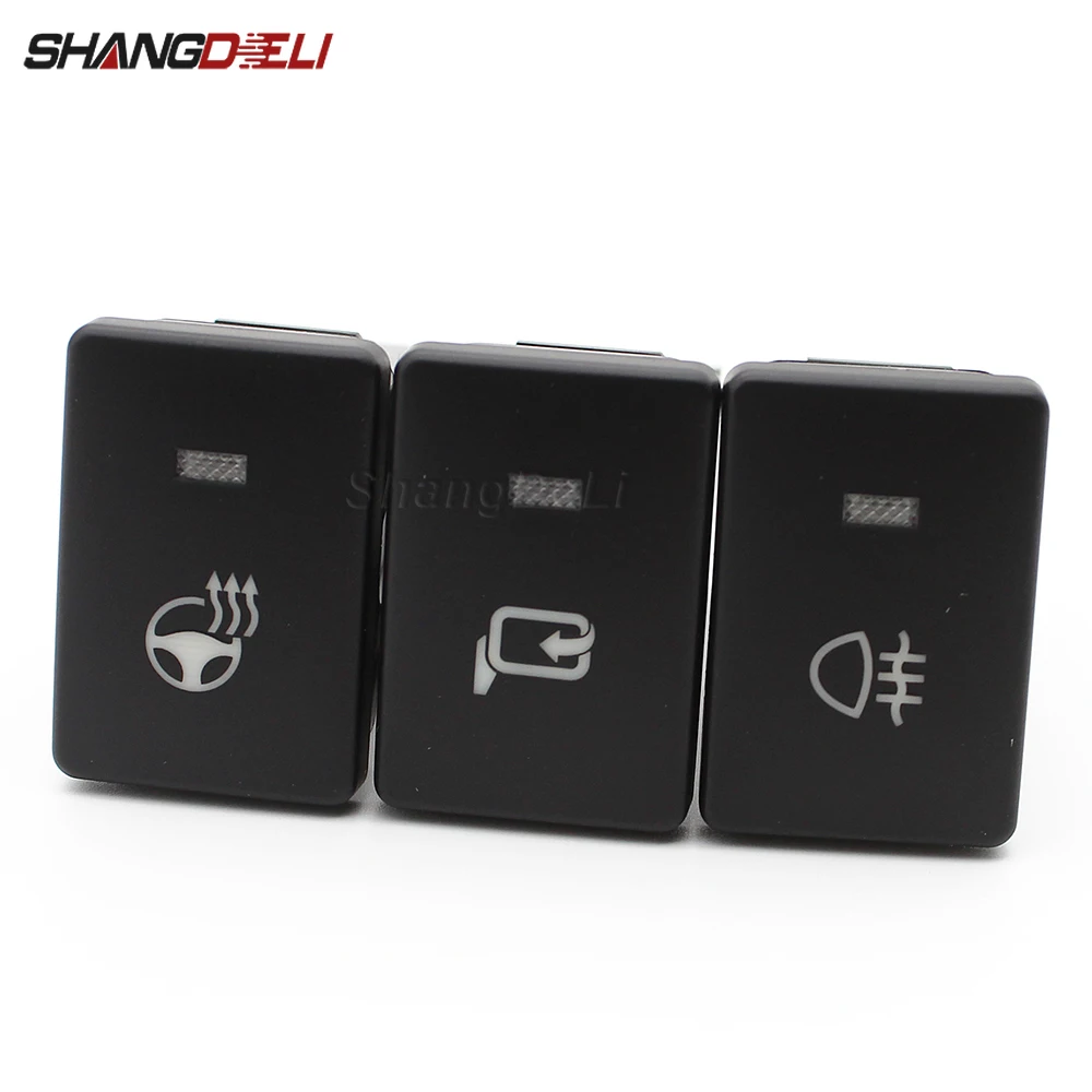 

Для Mitsubishi Outlander 2013 - 2020 Автомобильные светодиодные задние противотуманные фары на зеркало заднего вида рулевое колесо нагревательная кнопка переключателя