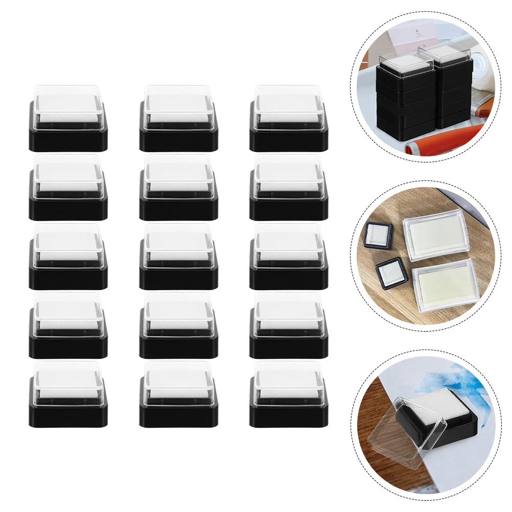 

Multi-Purpose Large Ink Pad for Office Classroom and DIY Crafts - Blank Sponge Fingerprints and Thumbprints Inkpads