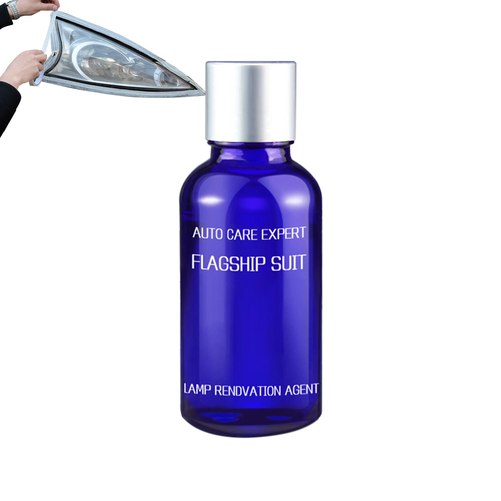 

Headlight Polishing Kit Automobile Renovating Agent Cleaning Kit 30ml Headlight Repair Fluid To Bring Headlights Back To Like