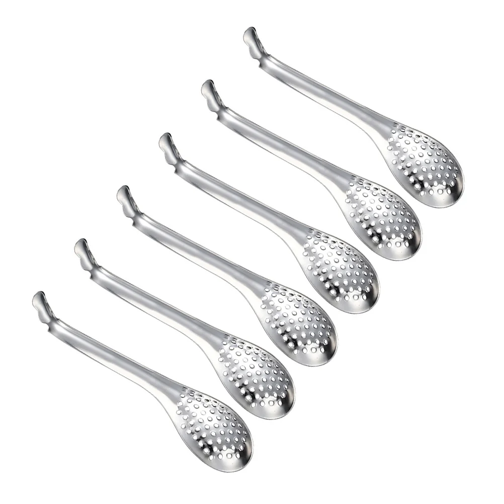 

6Pcs Slotted Spoon Mesh Skimmer Spoons Strainer Spoon Stainless Steel Buffet Serving Spoon