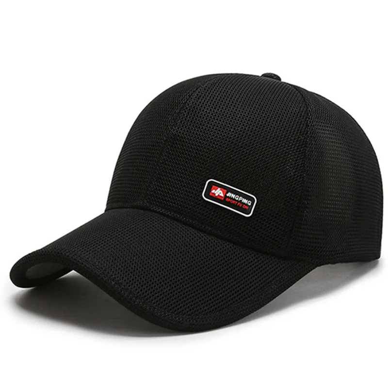 

XdanqinX 2022 Summer Men Women Breathable Mesh Cap Simple Casual Baseball Caps Snapback Hat Adjustable Size Fashion Sports Cap