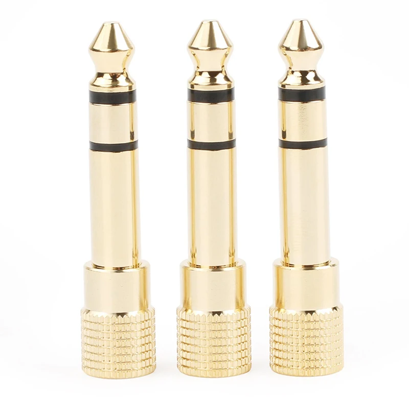 

1/2/3/4/10PCS Jack 6.35mm Male To 3.5mm Female Adapter Connector Headphone Audio Amplifier Microphone AUX Cable 6.35 3.5 MM