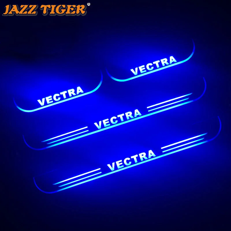 

Trim Pedal LED Car Light For Opel Vectra C Door Sill Scuff Plate Pathway Moving Acrylic Welcome Lamp