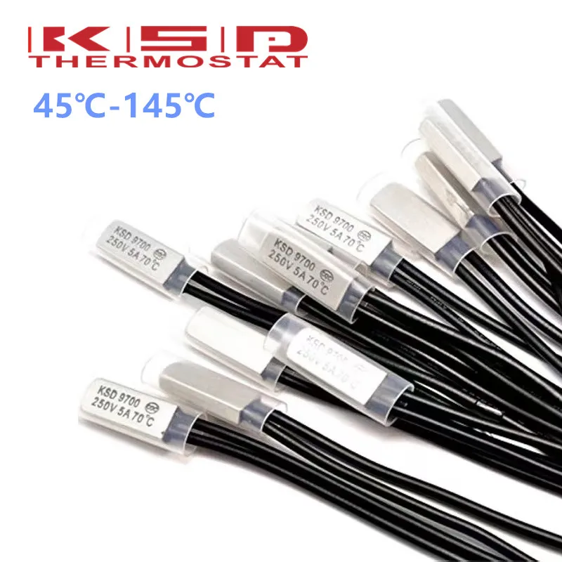KSD9700 5A 250 В 75C 95C 45-145 градусов Цельсия нормально закрытый открытый биметаллический