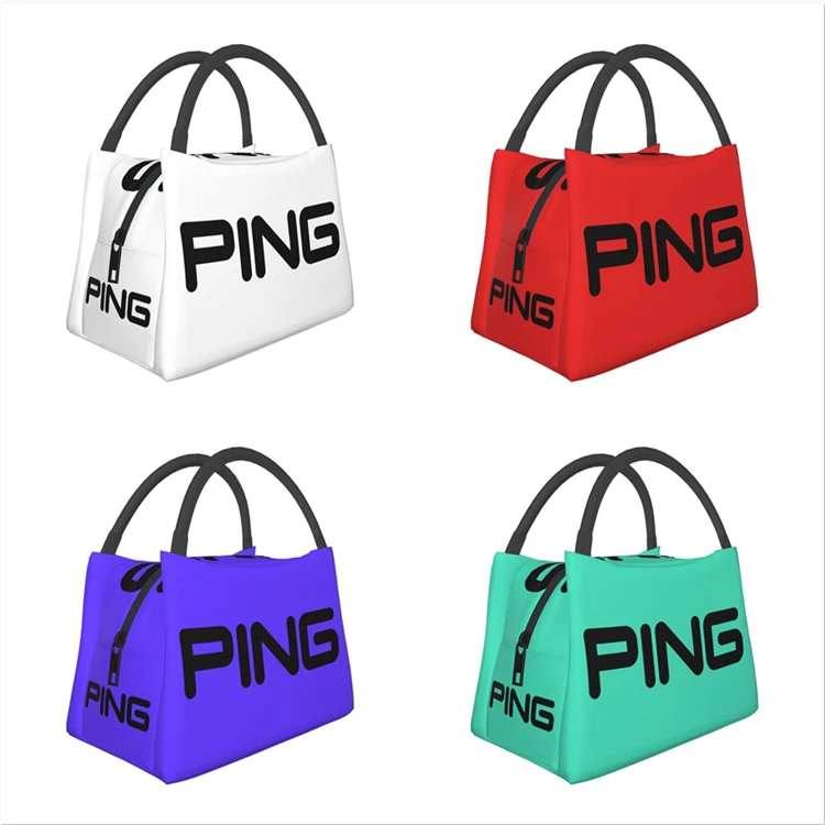 

Логотип гольф изолированная сумка для ланча для открытого пикника, портативная охлаждающая Термосумка для ланча для женщин
