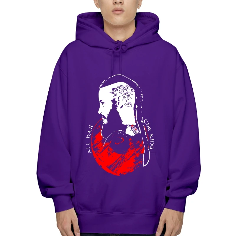 

Толстовка с капюшоном с принтом «Король викингов»