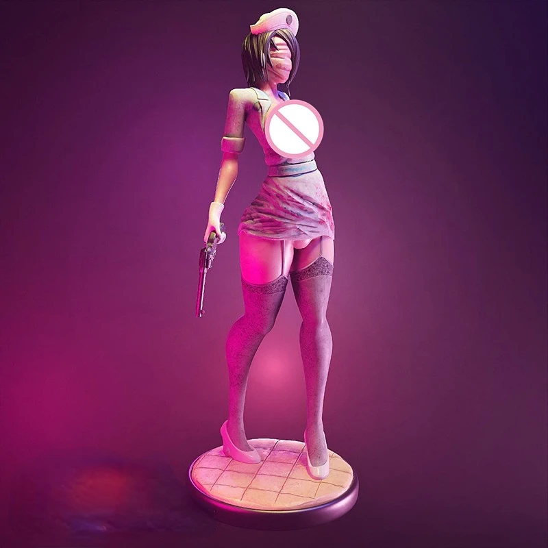 

Faceless Nurse Resin Figure 1/24 Scale Miniatures Assembled Model Kit Unassembled Diorama and Unpainted Figurines Toys