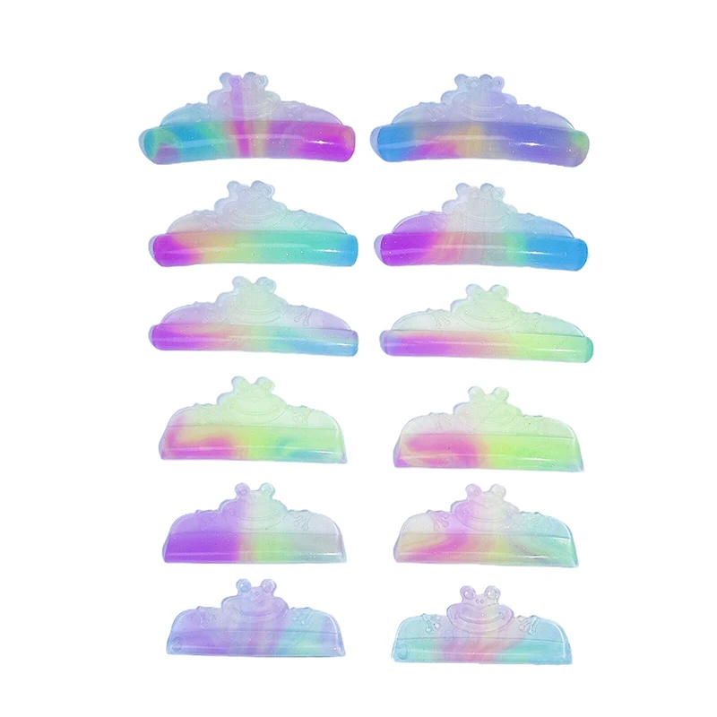 6 пар силиконовых подушечек для завивки ресниц в форме лягушки липкие стержни щит