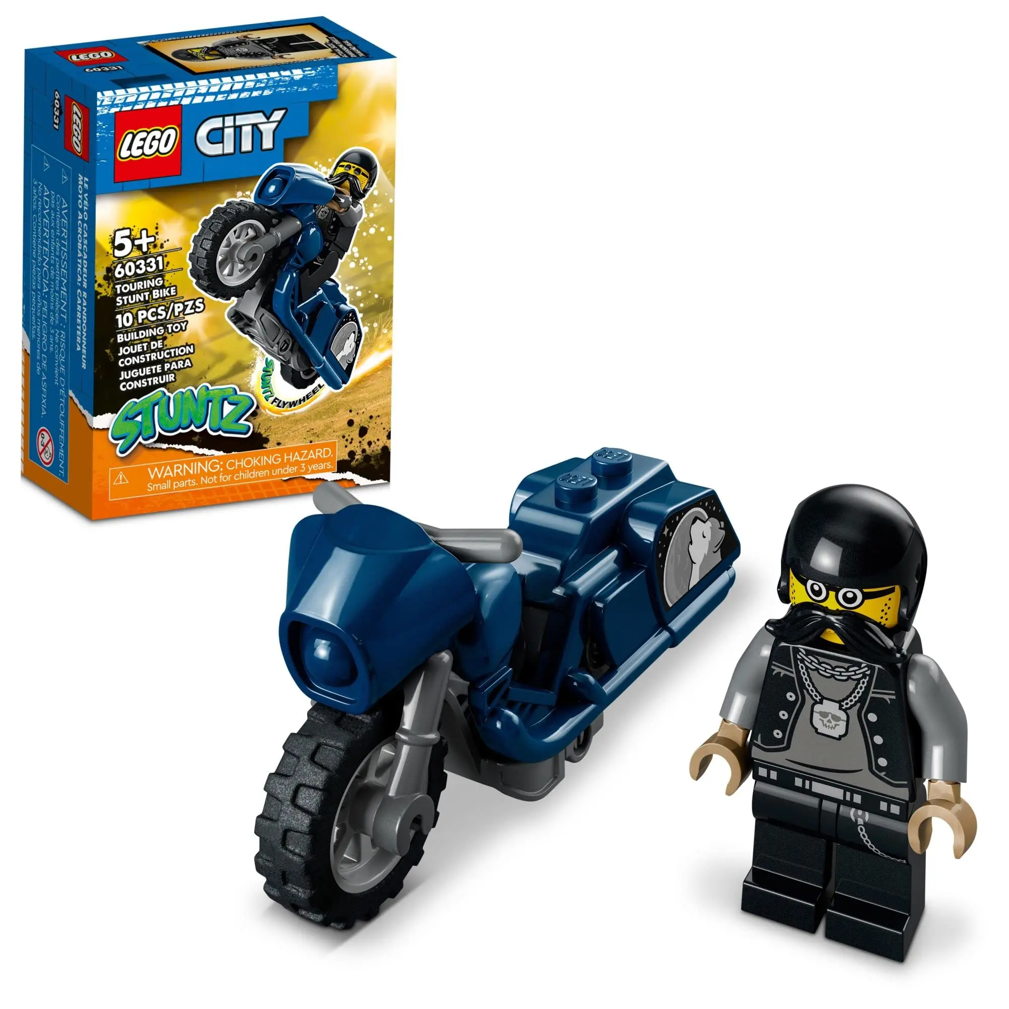 LEGO City Stuntz Touring Stunt Bike 60331 Набор строительных игрушек Велосипед с маховиком для