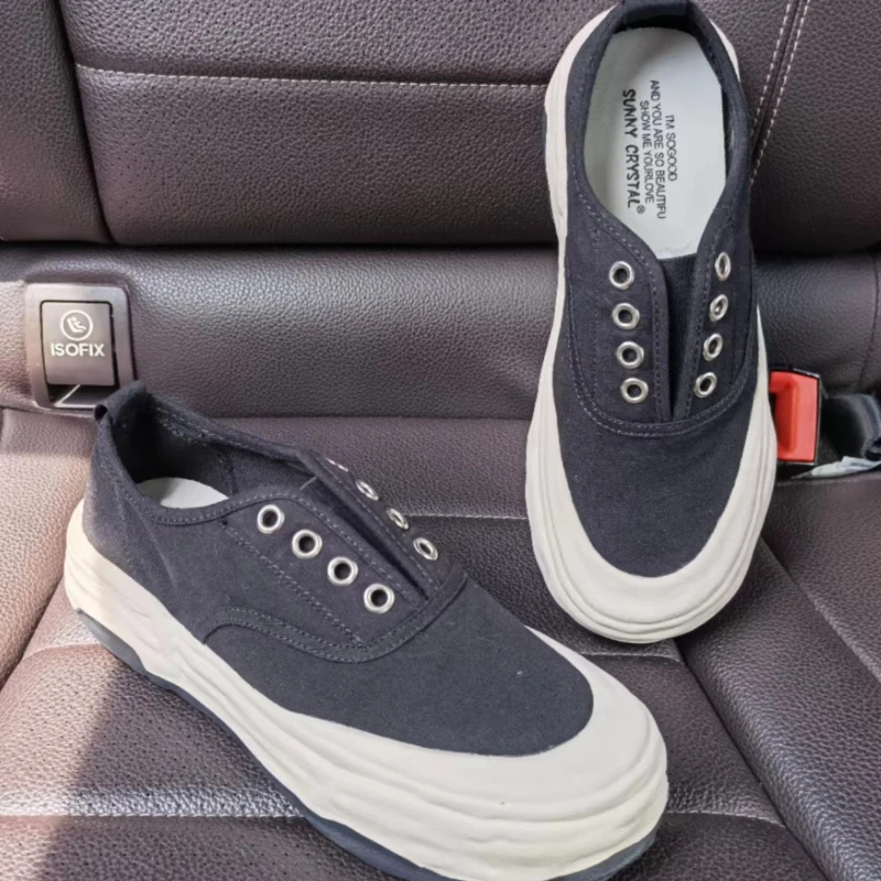 

2022 spring and summer new canvas shoes casual sneakers dissolve shoes women