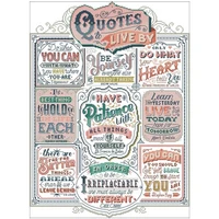 9 motto series patterns counted cross stitch 11ct 14ct 18ct diy chinese cross stitch kits embroidery needlework sets home decor