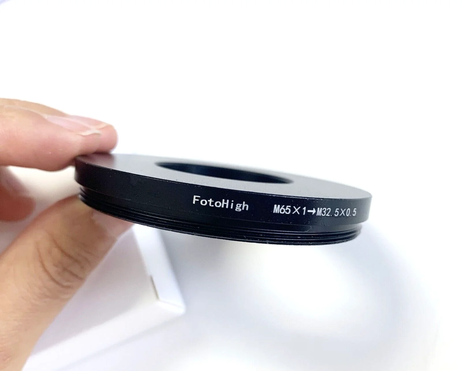 

Металлический фотоаппарат ProScope #0 Адаптер затвора M32.5 x0.5 до M65 x1 кольцо с наружной резьбой
