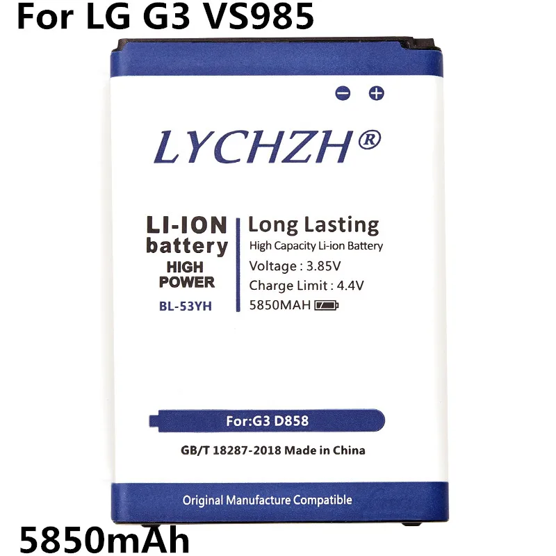 

BL-53YH BL53YH BL 53YH Battery for LG Optimus G3 D858 D855 D857 D859 D850 F400 F460 F470 F400L D830 D851 VS985 BL 53YH Bateria