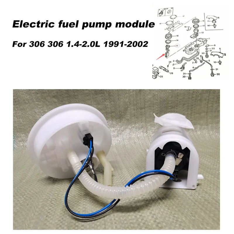 

Car Electric Fuel Pump Module Fuel Level Sensor 145506 for Citroen Elysee Peugeot 306 306 1.4-2.0L 1991-2002