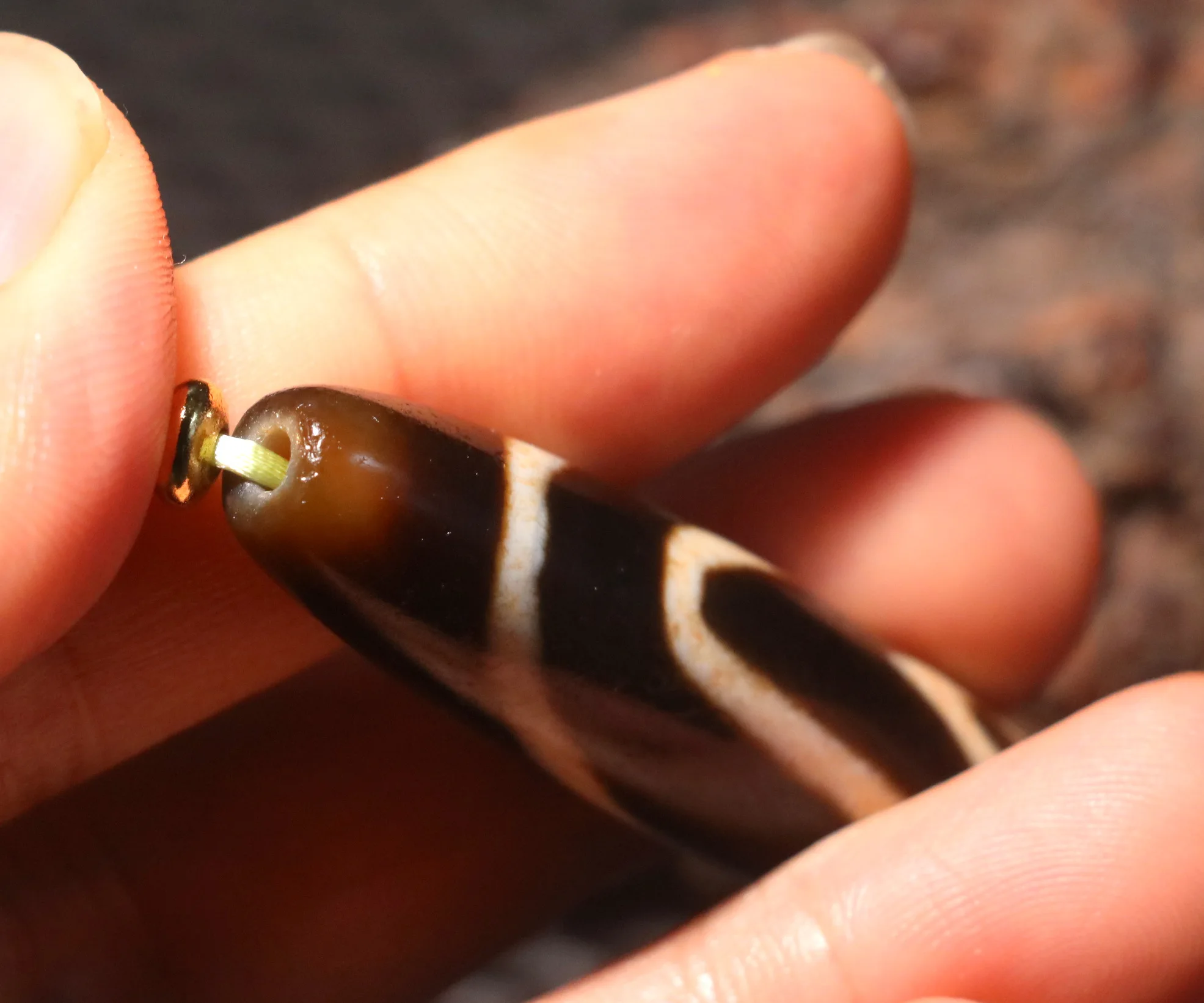 Уникальный узор волшебный тибетский старый агат гора 2 подвеска из бисера дзи с