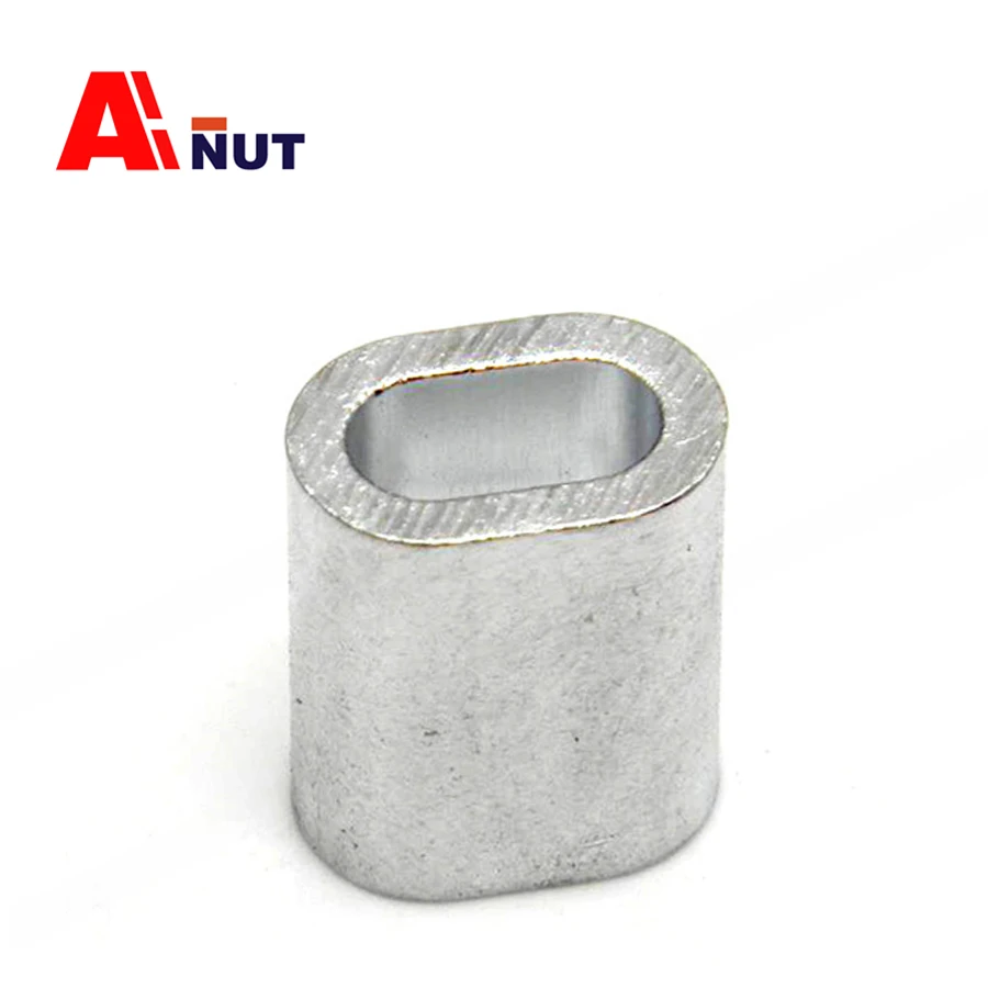 

0,5 мм-40 мм алюминиевая муфта с зажимом фитинги для проволочного троса ОБЖИМНАЯ муфта, J007