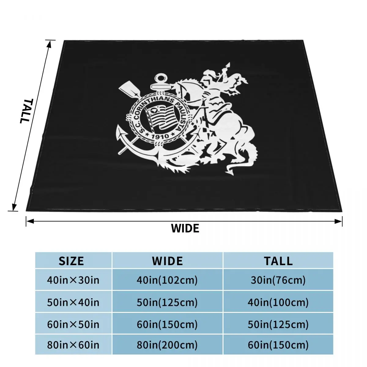 Одеяло Corinthians Paulista покрывало на кровать толстое для кровати