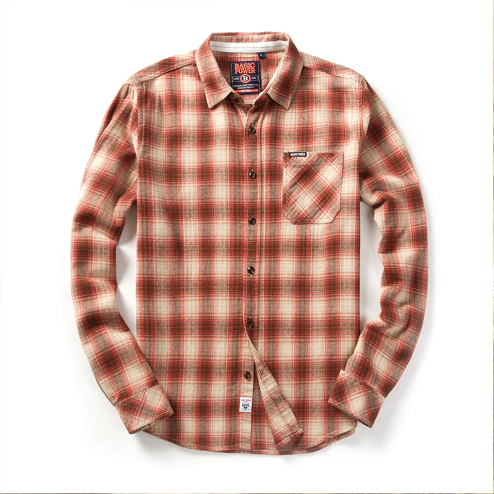 Yellow Plaid Shirts for Men Long Sleeve Cotton 2022 New Fashion Spring Autumn Chemise Homme Mens Checkered Shirt Mens Blouse