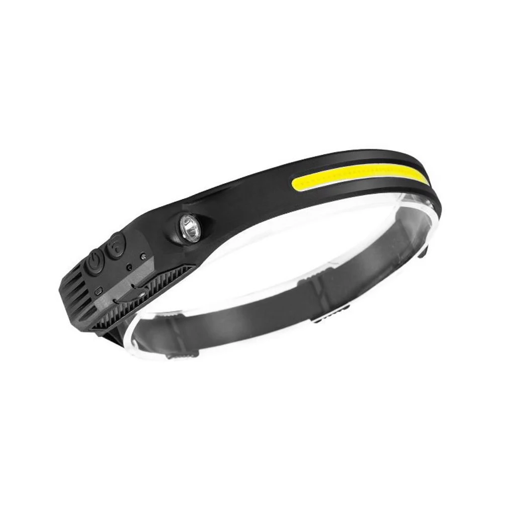 

LED Mini Headlamp Gesture Sensing Multi Mode COB Floodlight 1200mAh Battery Head Torch Outdoor Headlight Adventure