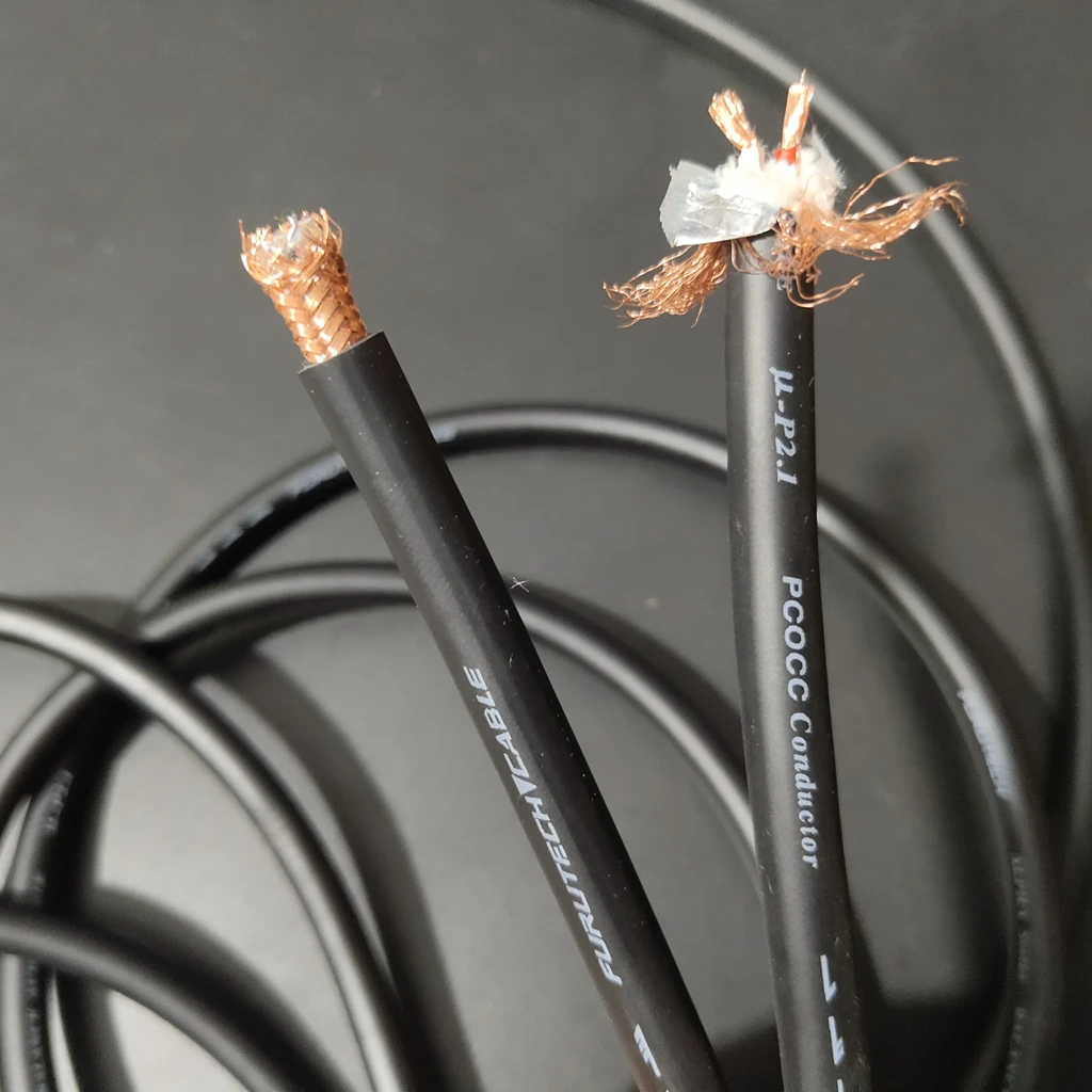 Furutech Alpha ряд μ-P2.1 2-жильный высококачественный проводник OCC HiFi RCA XLR экранированный соединительный кабель Аудио объемный мягкий провод